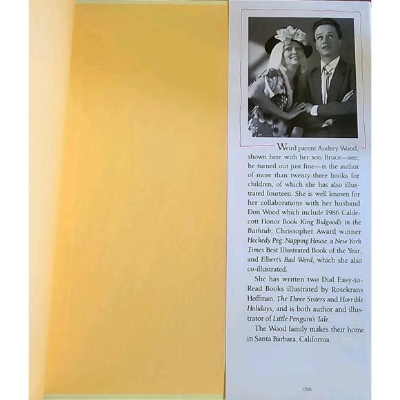 Signed Copy "Weird Parents" by Audrey Wood Hardcover Dust Jacket 1990 - Picture 8 of 8